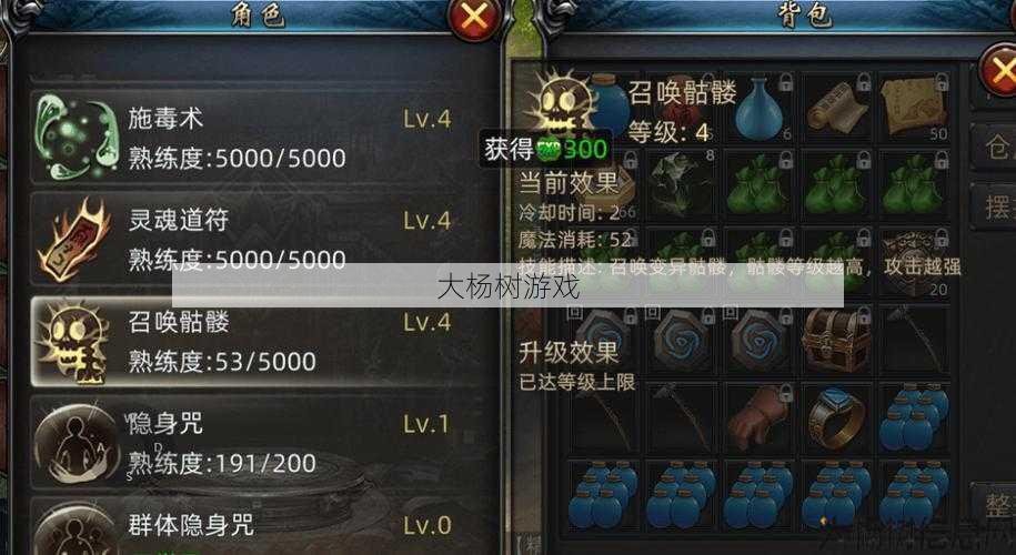 传奇私服发布网评比:传奇私服道士召唤骷髅的技能和学习水平 第2张