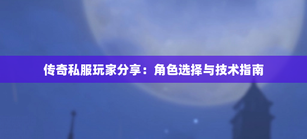 传奇私服玩家分享:角色选择与技术指南 第2张 传奇私服玩家分享:角色选择与技术指南 第2张