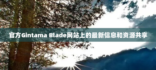 官方Gintama Blade网站上的最新信息和资源共享 第3张