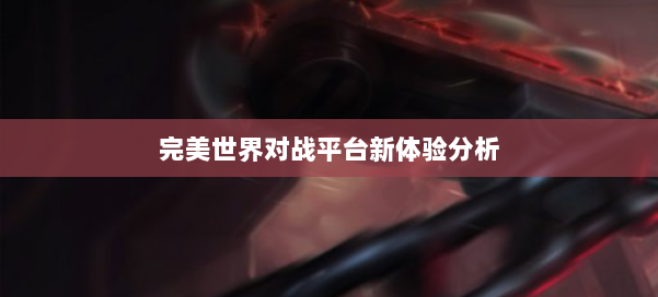 完美世界对战平台新体验分析 第1张