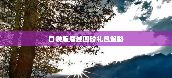 口袋版魔域四阶礼包策略 第1张