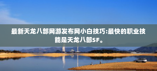 最新天龙八部网游发布网小白技巧:最快的职业技能是天龙八部SF。 第1张