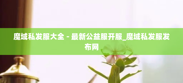 魔域私发服大全 - 最新公益服开服_魔域私发服发布网 第1张