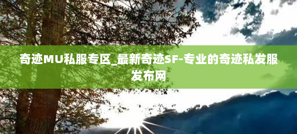 奇迹MU私服专区_最新奇迹SF-专业的奇迹私发服发布网 第1张