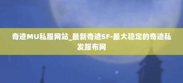 奇迹MU私服网站_最新奇迹SF-最大稳定的奇迹私发服布网 第2张