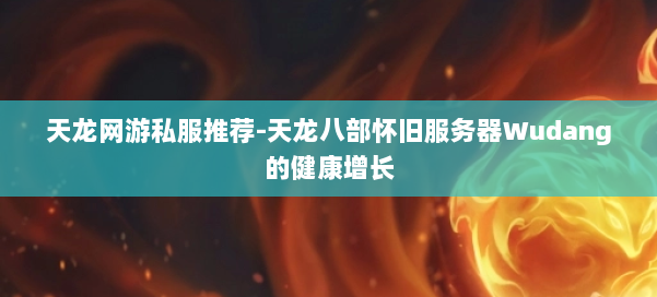 天龙网游私服推荐-天龙八部怀旧服务器Wudang的健康增长 第1张