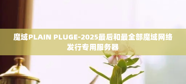 魔域PLAIN PLUGE-2025最后和最全部魔域网络发行专用服务器 第1张 魔域PLAIN PLUGE-2025最后和最全部魔域网络发行专用服务器 第1张