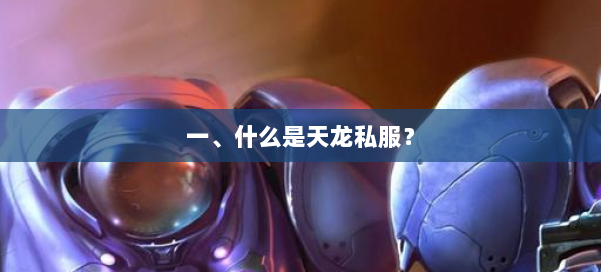 一、什么是天龙私服？ 第2张