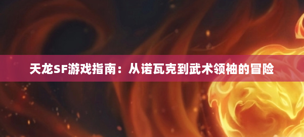 天龙SF游戏指南：从诺瓦克到武术领袖的冒险 第3张