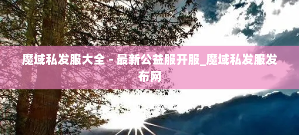 魔域私发服大全 - 最新公益服开服_魔域私发服发布网 第3张