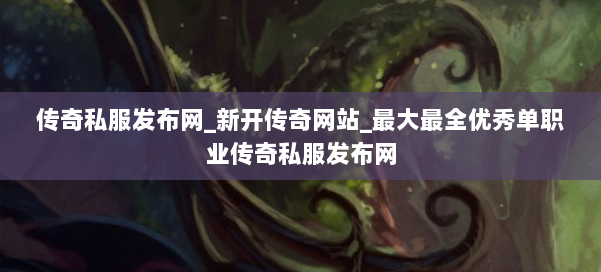 传奇私服发布网_新开传奇网站_最大最全优秀单职业传奇私服发布网 第2张