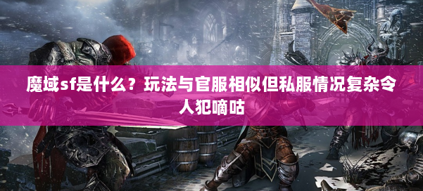 魔域sf是什么？玩法与官服相似但私服情况复杂令人犯嘀咕 第1张
