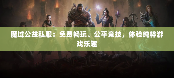 魔域公益私服：免费畅玩、公平竞技，体验纯粹游戏乐趣 第1张