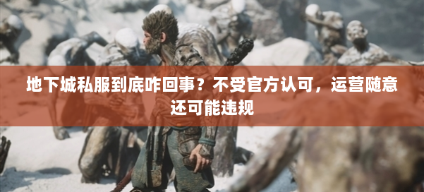 地下城私服到底咋回事？不受官方认可，运营随意还可能违规