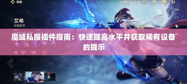 魔域私服插件指南：快速提高水平并获取稀有设备的提示