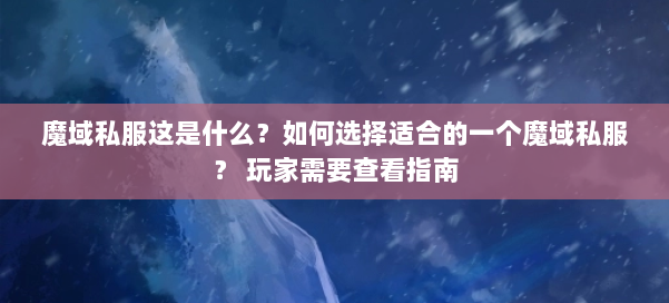 魔域私服这是什么？如何选择适合的一个魔域私服？ 玩家需要查看指南 第2张