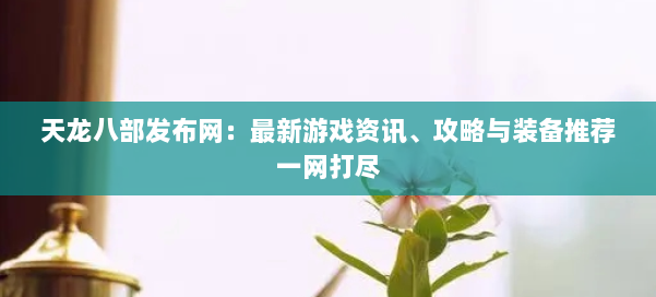 天龙八部发布网：最新游戏资讯、攻略与装备推荐一网打尽