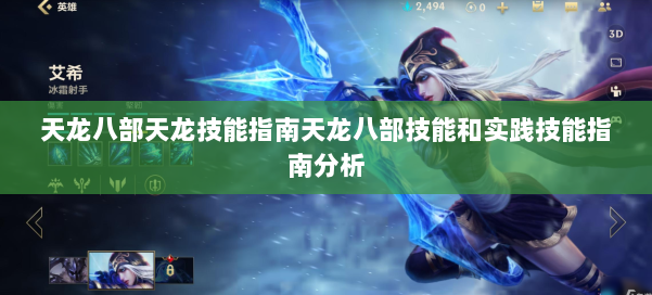 天龙八部天龙技能指南天龙八部技能和实践技能指南分析 第1张