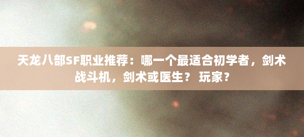 天龙八部SF职业推荐：哪一个最适合初学者，剑术战斗机，剑术或医生？ 玩家？