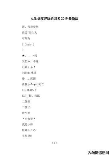 神秘调皮 网络昵称