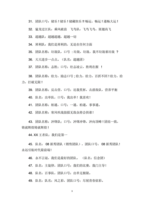霸气团队名，取个名真不易