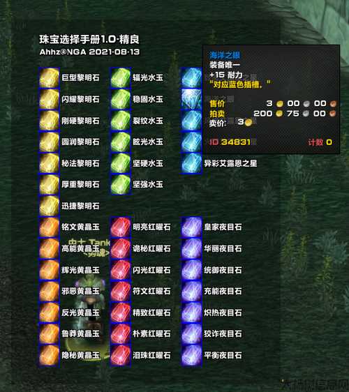 魔兽世界发布网:魔兽啤世界珠宝加工攻略,珠宝加工攻略：魔兽啤世界的强力装备！! 第1张