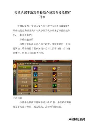 新开天龙网游sf技巧这都可以？:天龙八部游戏技能大全介绍 第1张