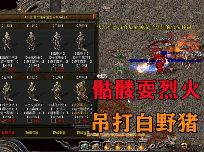 全新传奇sf惊人内幕:传奇那个职业才能召唤骷髅,职业召唤骷髅，成为传奇！ 第2张