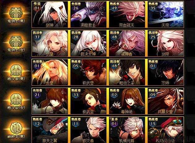 dnf公益服大评测:dnf手游老职业有哪些(DNF手游历代职业全解，精彩纷呈！) 第2张