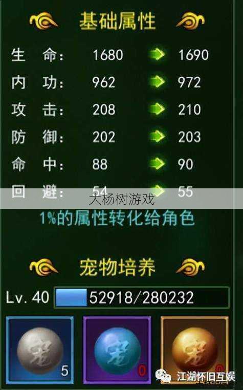 热血江湖：宠物全解析与养成攻略 第1张