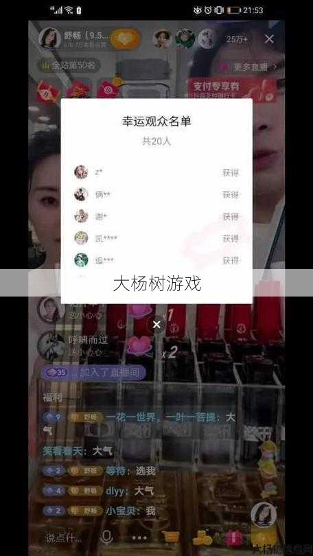 大橙子主播制造奇迹：游戏直播惊喜连连 第1张
