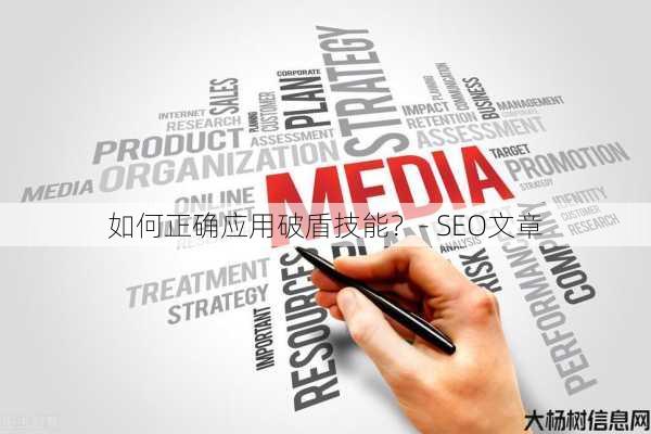 如何正确应用破盾技能？- SEO文章 第1张