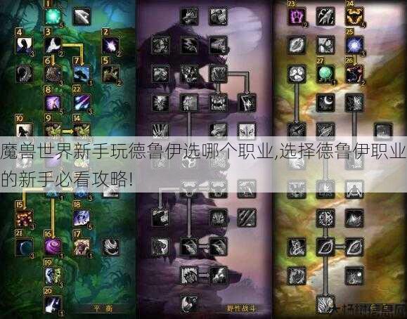魔兽世界新手玩德鲁伊选哪个职业,选择德鲁伊职业的新手必看攻略! 第1张