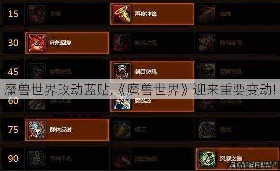 魔兽世界改动蓝贴,《魔兽世界》迎来重要变动! 第1张