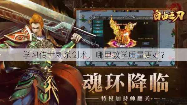 学习传世刺杀剑术,哪里教学质量更好? 第1张 学习传世刺杀剑术,哪里教学质量更好? 第1张