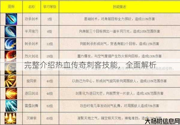 完整介绍热血传奇刺客技能，全面解析 第1张