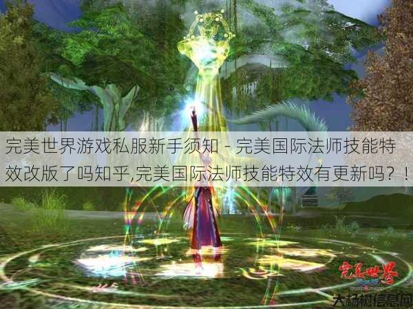 完美世界游戏私服新手须知 - 完美国际法师技能特效改版了吗知乎,完美国际法师技能特效有更新吗？! 第1张