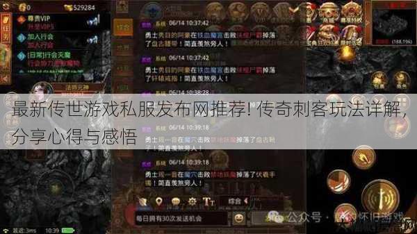 最新传世游戏私服发布网推荐! 传奇刺客玩法详解，分享心得与感悟 第1张