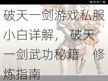 破天一剑游戏私服小白详解, 破天一剑武功秘籍,修炼指南 第1张 破天一剑游戏私服小白详解, 破天一剑武功秘籍,修炼指南 第1张