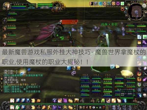 最新魔兽游戏私服外挂大神技巧- 魔兽世界拿魔杖的职业,使用魔杖的职业大揭秘！! 第1张