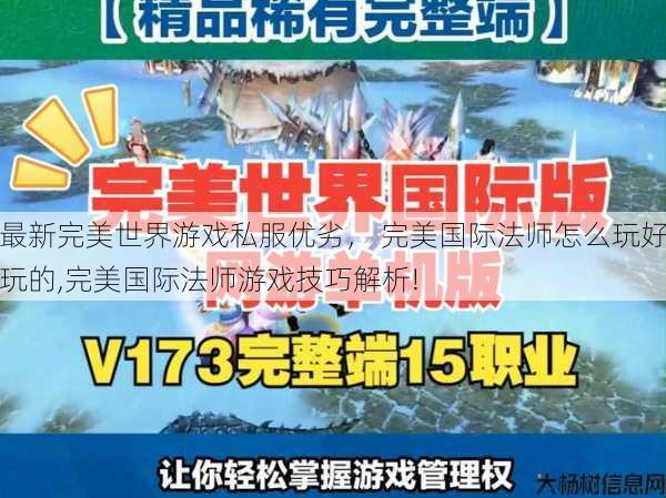 最新完美世界游戏私服优劣， 完美国际法师怎么玩好玩的,完美国际法师游戏技巧解析!
