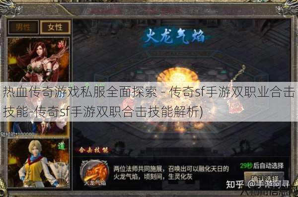 热血传奇游戏私服全面探索 - 传奇sf手游双职业合击技能-传奇sf手游双职合击技能解析)