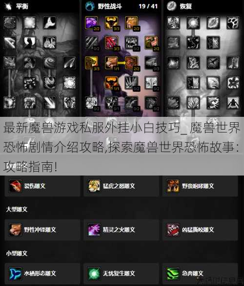 最新魔兽游戏私服外挂小白技巧_ 魔兽世界恐怖剧情介绍攻略,探索魔兽世界恐怖故事：攻略指南! 第1张