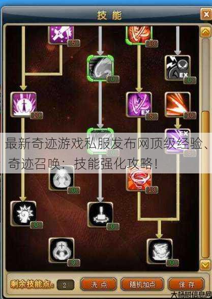 最新奇迹游戏私服发布网顶级经验、 奇迹召唤：技能强化攻略！ 第1张