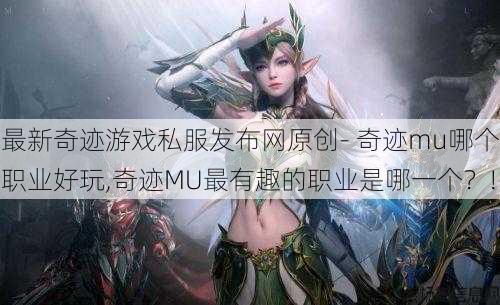 最新奇迹游戏私服发布网原创- 奇迹mu哪个职业好玩,奇迹MU最有趣的职业是哪一个？! 第1张