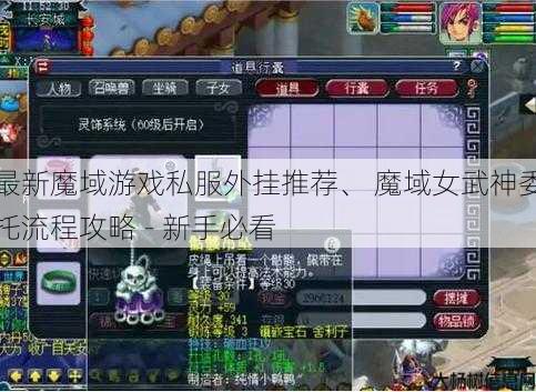 最新魔域游戏私服外挂推荐、 魔域女武神委托流程攻略 - 新手必看 第1张