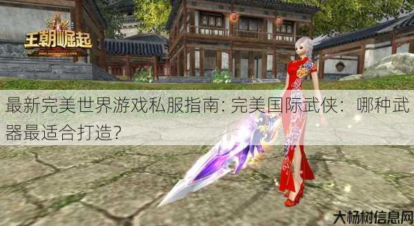 最新完美世界游戏私服指南: 完美国际武侠:哪种武器最适合打造? 第1张 最新完美世界游戏私服指南: 完美国际武侠:哪种武器最适合打造? 第1张