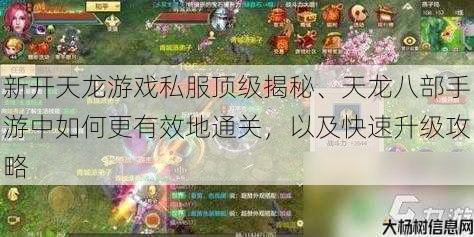 新开天龙游戏私服顶级揭秘、天龙八部手游中如何更有效地通关，以及快速升级攻略 第1张