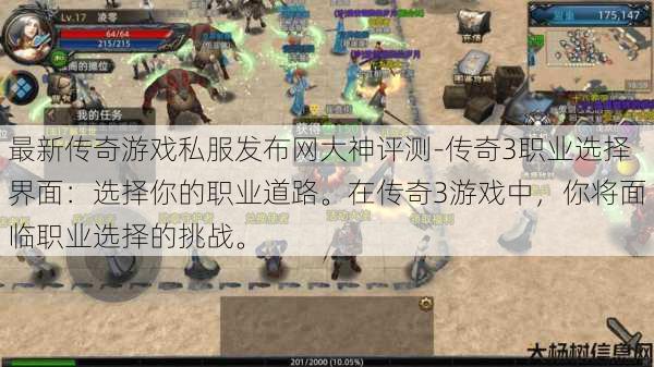 最新传奇游戏私服发布网大神评测-传奇3职业选择界面：选择你的职业道路。在传奇3游戏中，你将面临职业选择的挑战。 第1张