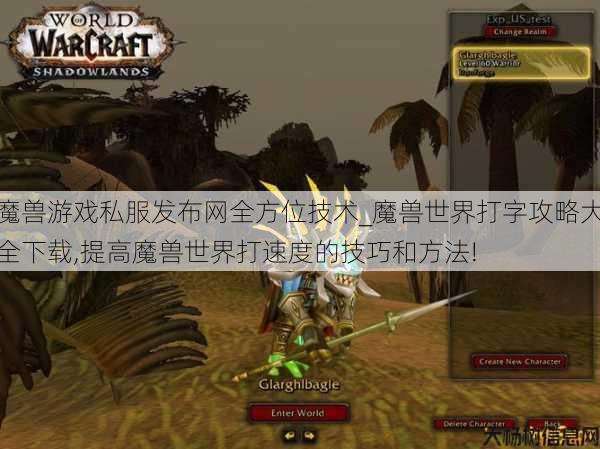 魔兽游戏私服发布网全方位技术_魔兽世界打字攻略大全下载,提高魔兽世界打速度的技巧和方法! 第1张
